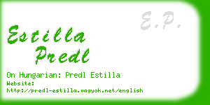 estilla predl business card